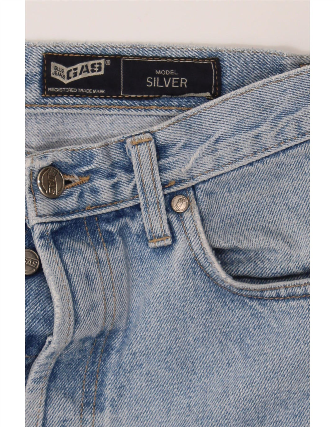 GAS Womens Slim Jeans W31 L31  Blue Cotton Vintage Gas and Second-Hand Gas from Messina Hembry 