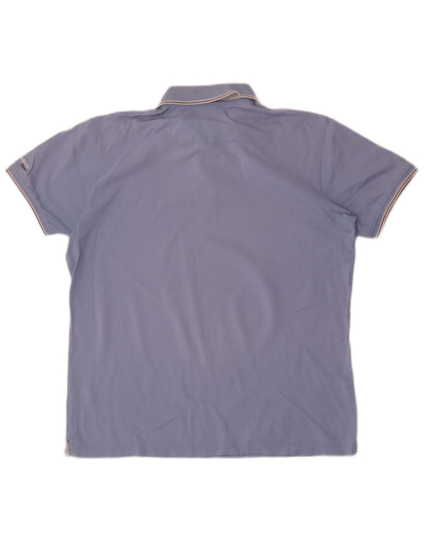 Tricou polo Harmont & Blaine pentru bărbați, bumbac albastru 2XL