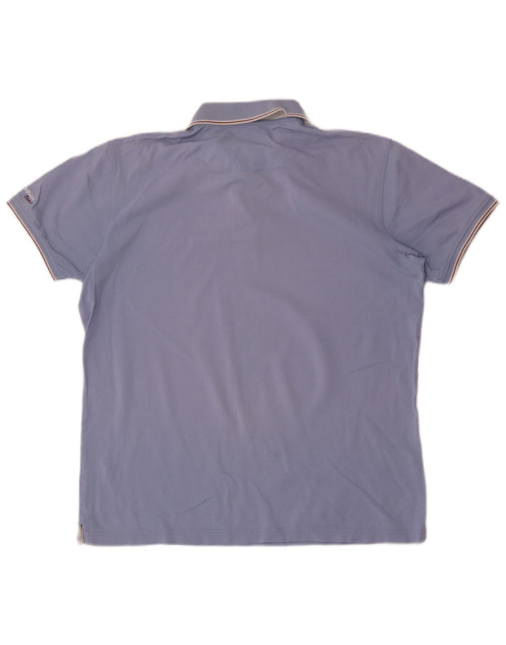 Tricou polo Harmont & Blaine pentru bărbați, bumbac albastru 2XL