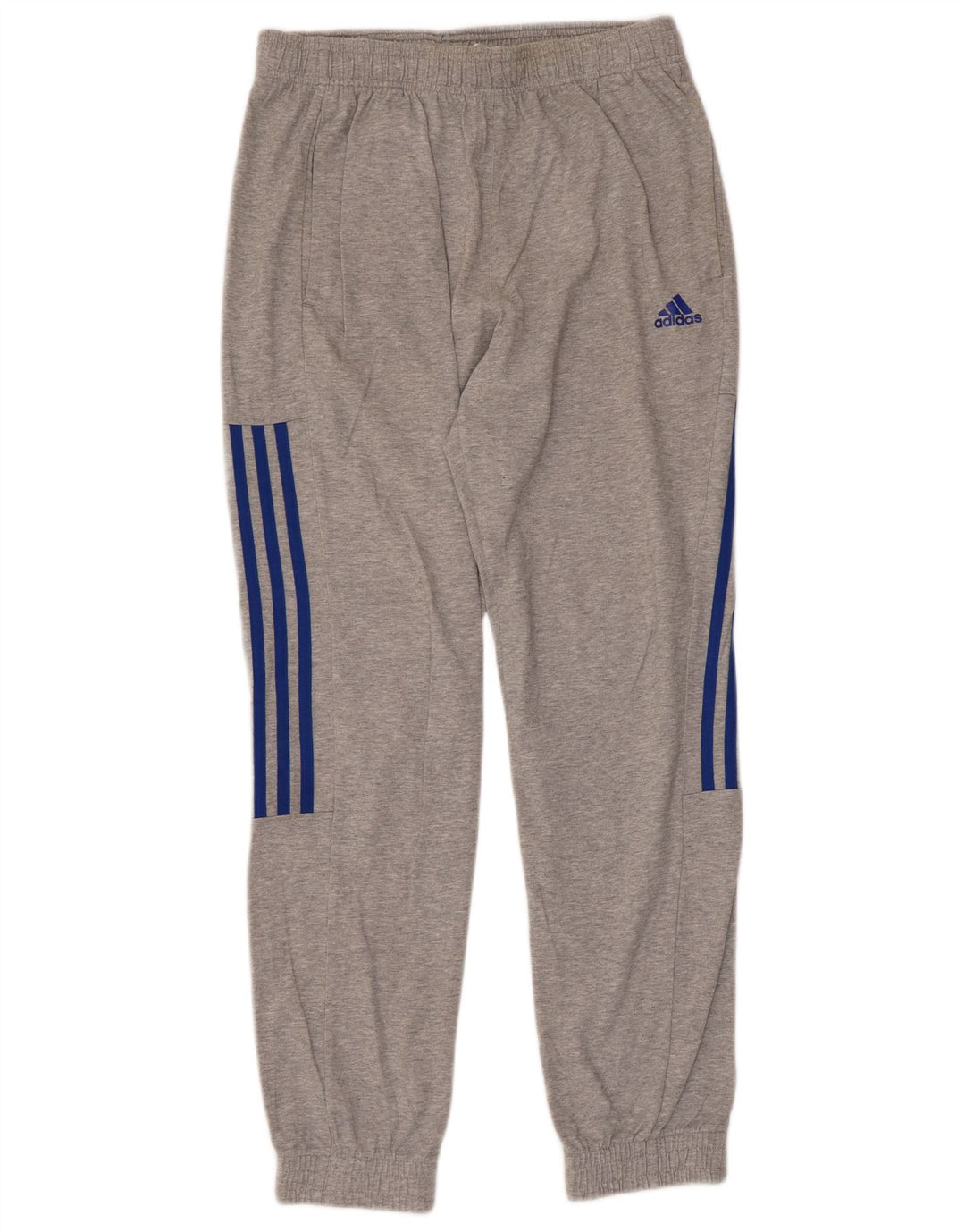 Pantaloni de trening Adidas pentru bărbați Joggeri din bumbac gri mediu