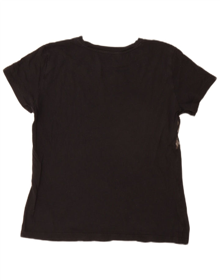 Tricou cu grafică Armani Exchange pentru femei Top UK 14 Medium Black