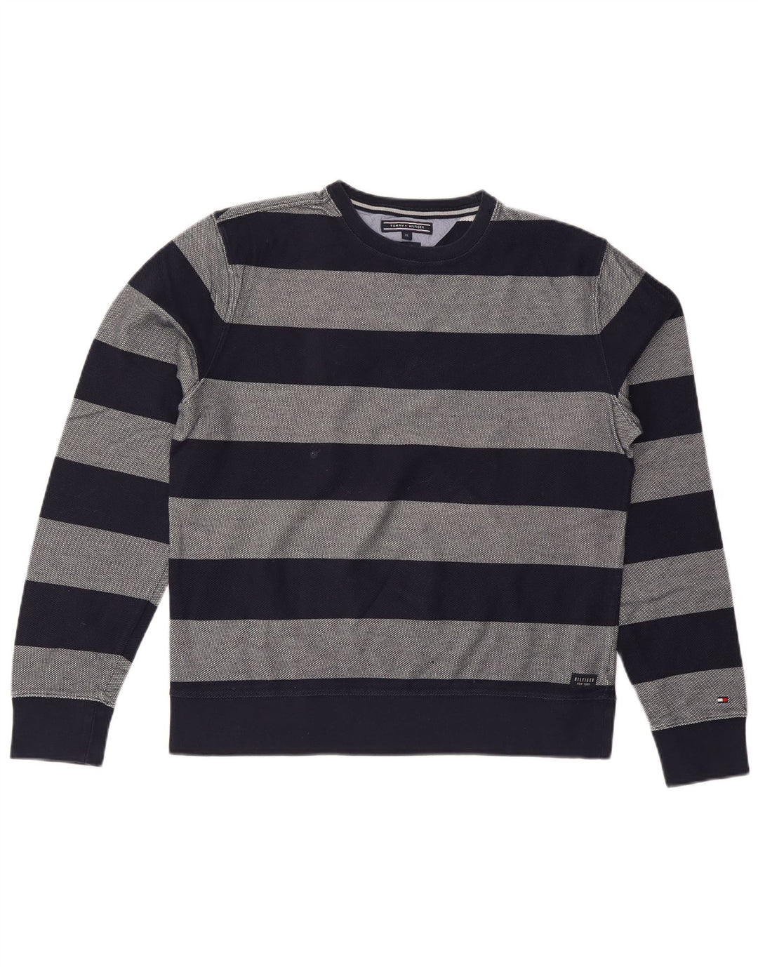 Pulover pentru femei TOMMY HILFIGER Pulover cu decolteu triplu UK 18 XL Bleumarin