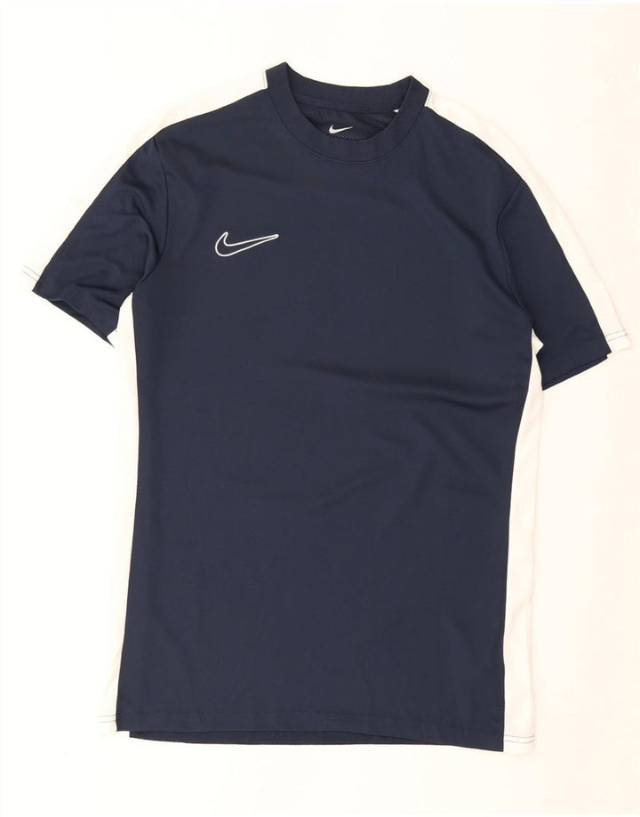 Tricou pentru bărbați Nike Dri Fit Slim Top Mediu Bleumarin Poliester Colorblock