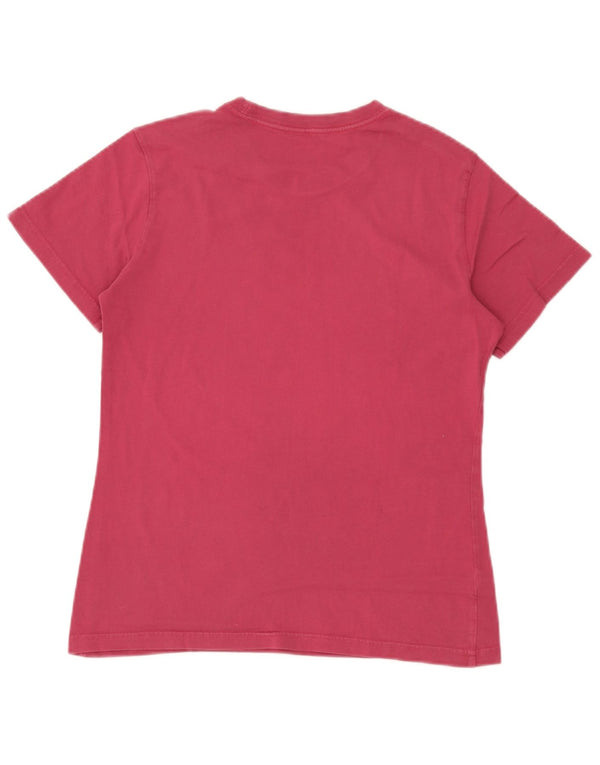 Adidas Womens Graphic T-Shirt Top UK 12/14 Medium Pink