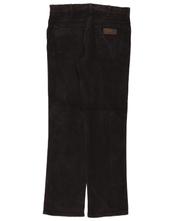 Blugi drepte stretch pentru bărbați Wrangler Texas W33 L32 bumbac negru
