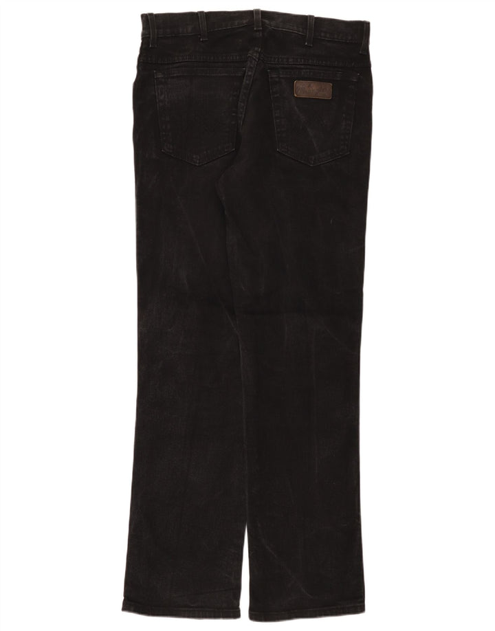 Blugi drepte stretch pentru bărbați Wrangler Texas W33 L32 bumbac negru