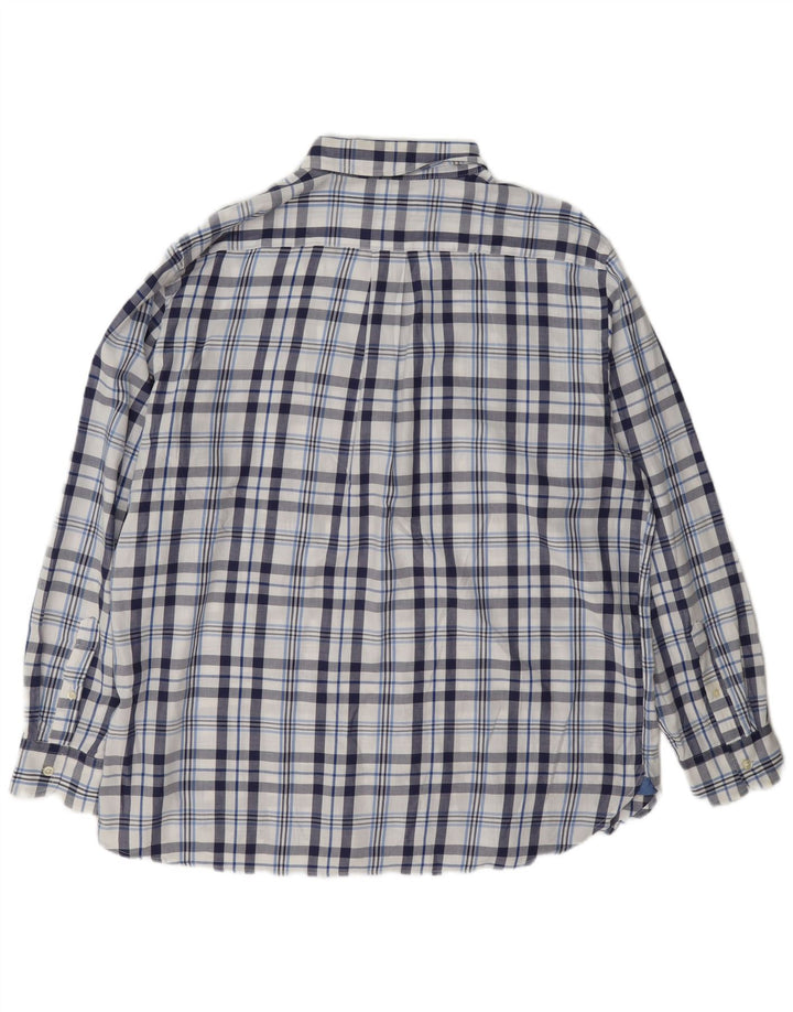 Cămașă de flanel pentru bărbați Chaps XL din bumbac în carouri bleumarin