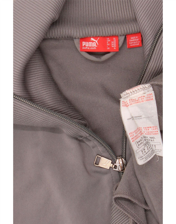 Jachetă de trening PUMA pentru bărbați, XL, gri, poliester color bloc