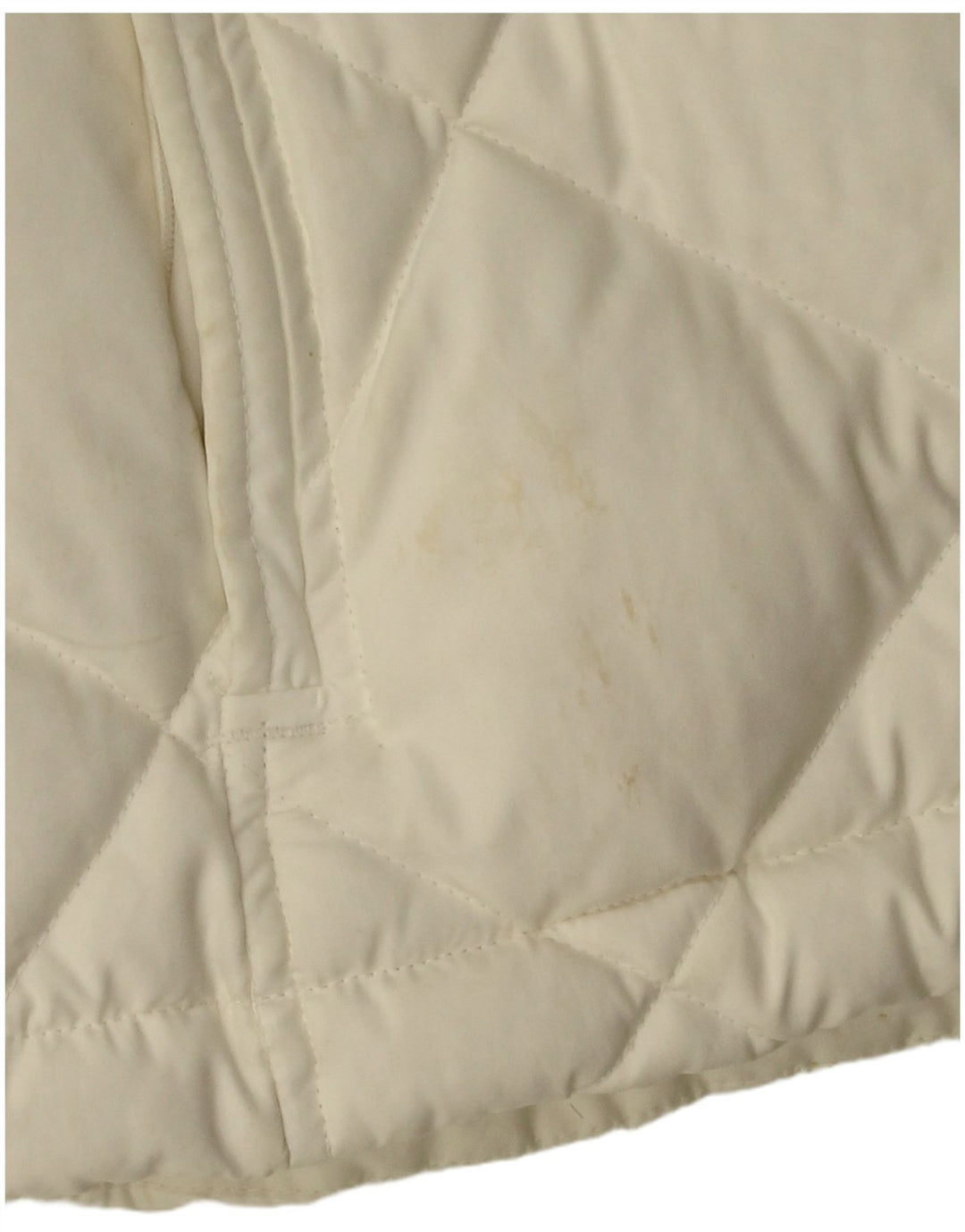 Jachetă căptușită cu glugă NIKE pentru femei UK 10/12 Poliester alb mediu