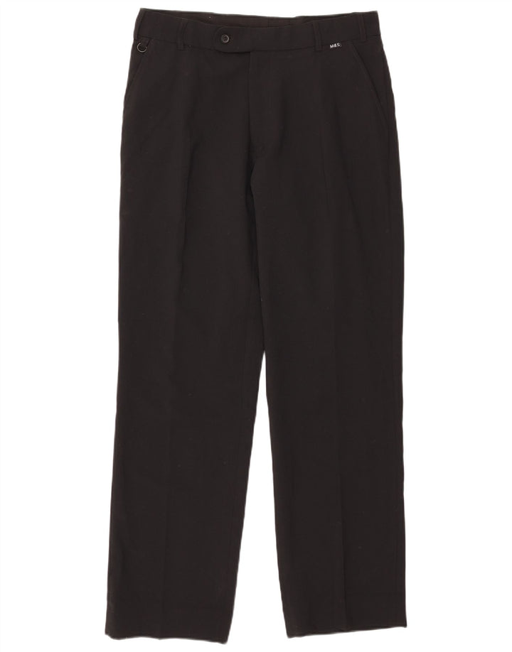Marks & Spencer Pantaloni drepti pentru femei L32 L31 Poliester negru