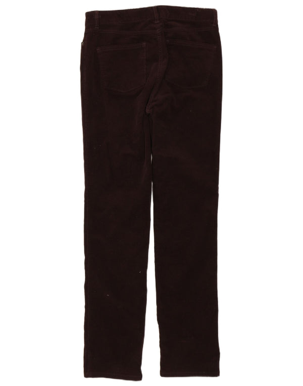 Pantaloni din velur pentru femei Marks & Spencer UK 12 Medium W32 L32 Maro