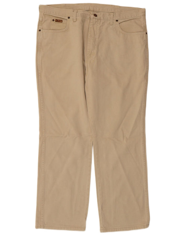 Pantaloni casual drepti pentru bărbați WRANGLER Texas W40 L30 bumbac bej