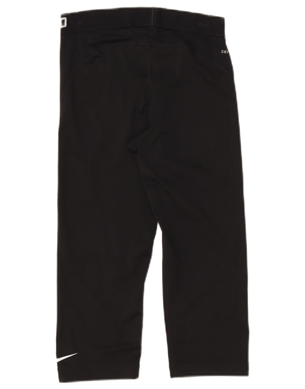 Leggings cu grafică Capri Nike pentru femei, poliester mediu negru