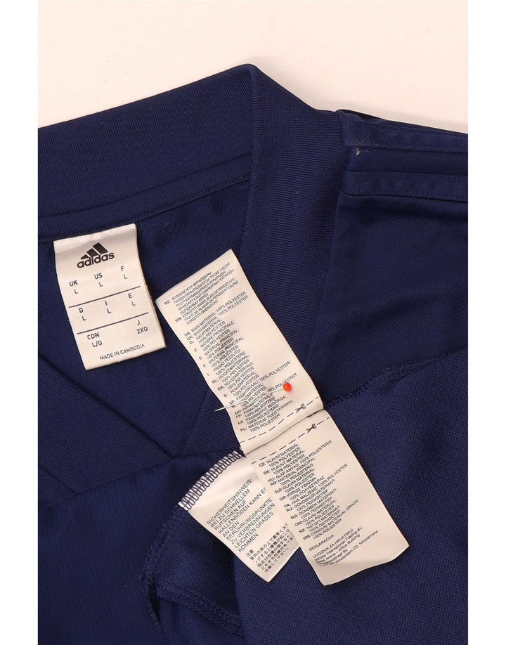 Top pentru bărbați Adidas cu mânecă lungă, mare, bleumarin, poliester