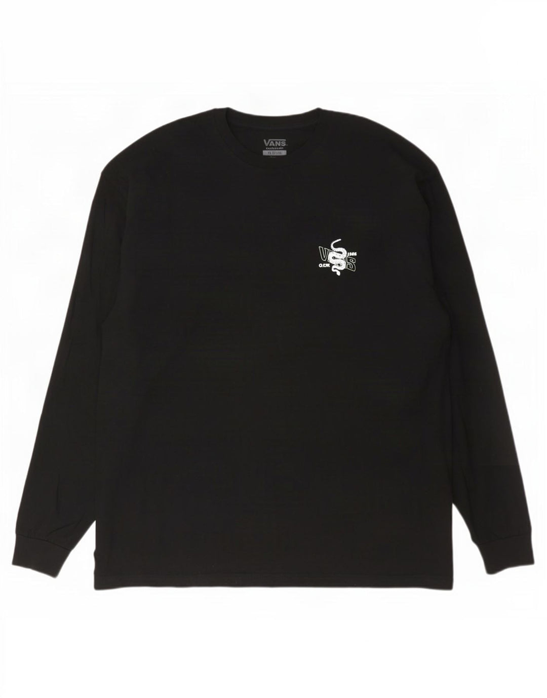 Vans pentru bărbați Classic Fit Graphic Top cu mânecă lungă 2XL, bumbac negru