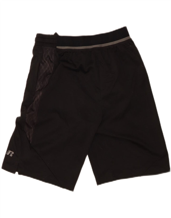 Pantaloni scurți sport Russell Athletic pentru băieți 15-16 ani 2XL poliester negru