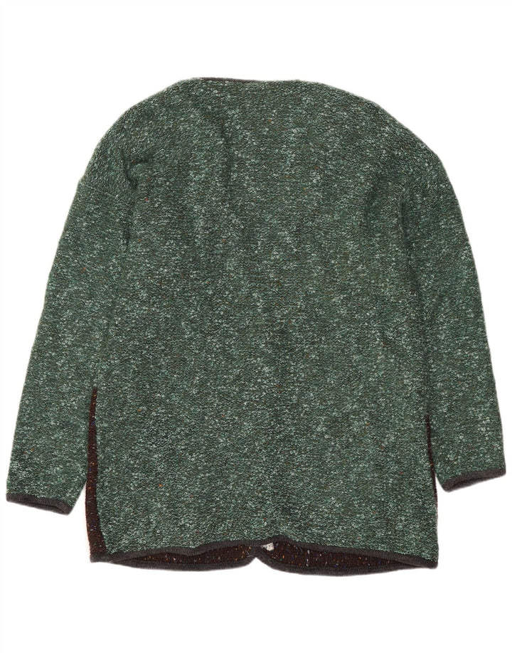 Yessica Pulover cardigan cu paragate supradimensionat pentru femei EU 40/42 verde mediu