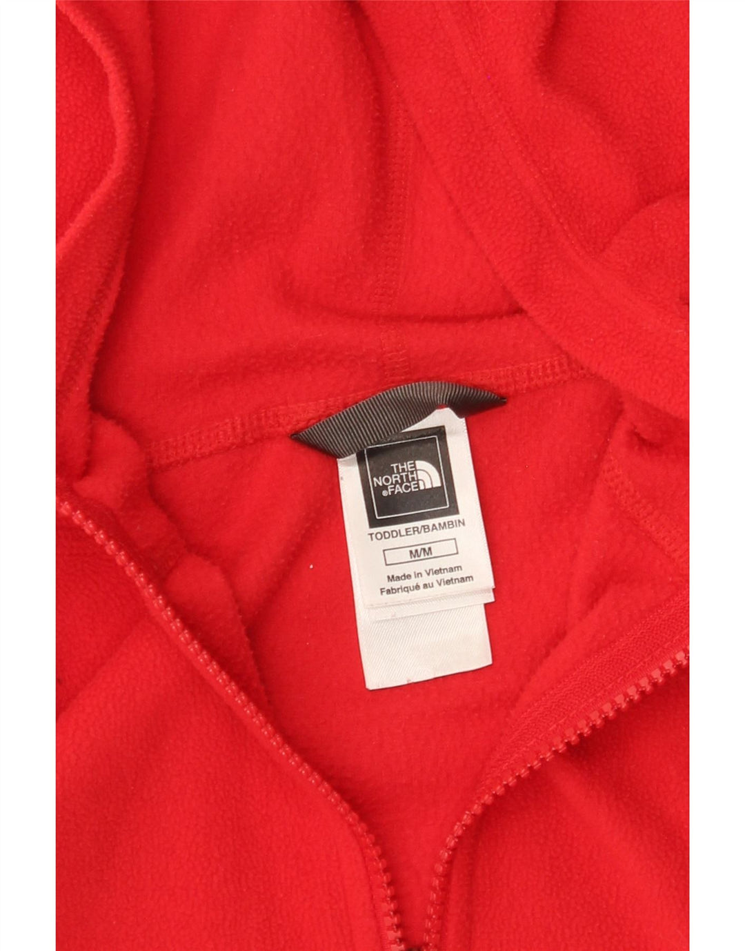 THE NORTH FACE Jachetă fleece cu glugă pentru băieți 9-10 ani Poliester roșu mediu
