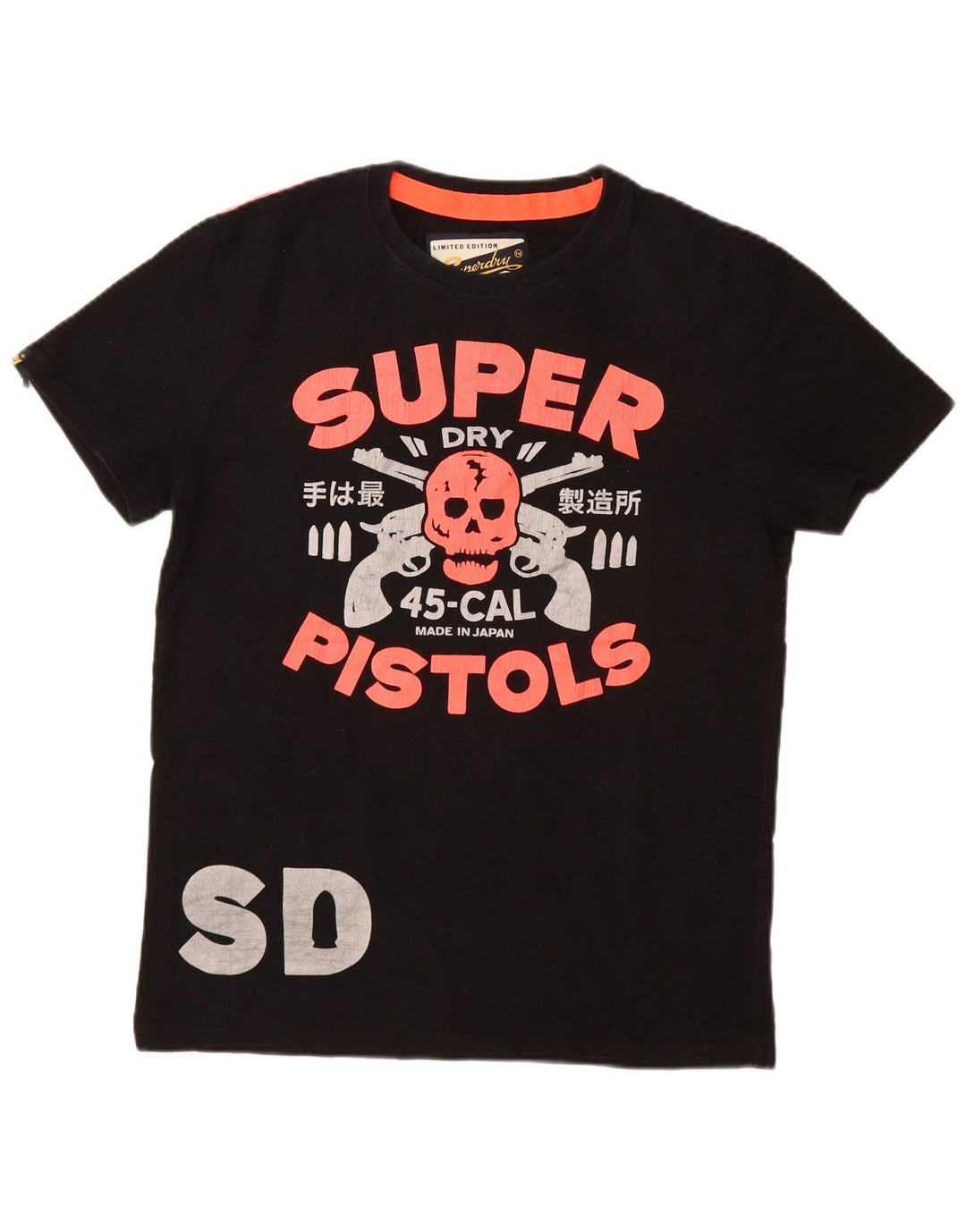 Tricou grafic pentru bărbați SUPERDRY Top mare din bumbac negru