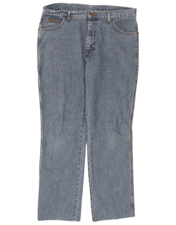 Blugi drepti pentru bărbați Wrangler W36 L32 Blue Cotton Classic