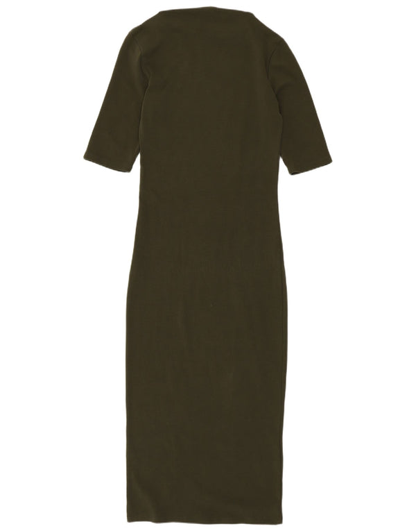 Rochie Maxi pentru Damă Zara UK 8 Small Khaki