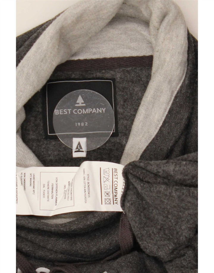 Hanorac grafic pentru bărbați Best Company Jumper mare, gri, bloc de culoare