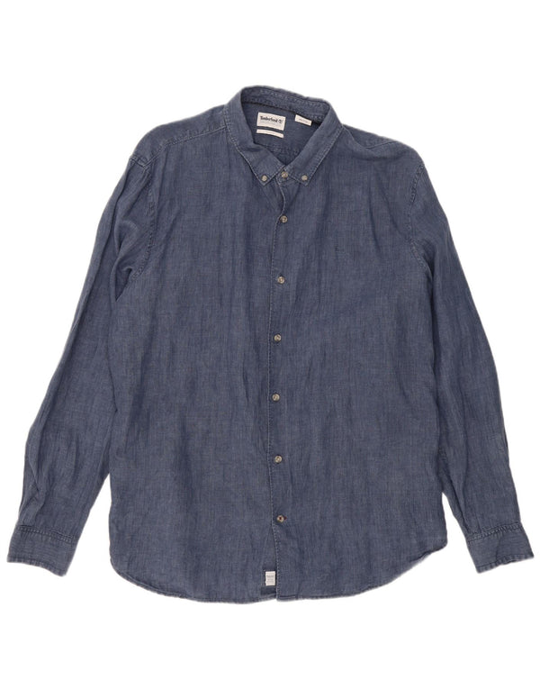 Cămașă pentru bărbați TIMBERLAND Slim Fit 2XL in bleumarin