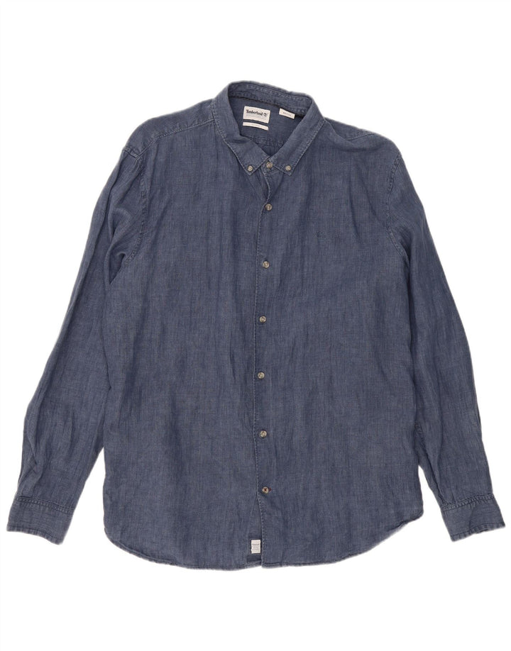 Cămașă pentru bărbați TIMBERLAND Slim Fit 2XL in bleumarin