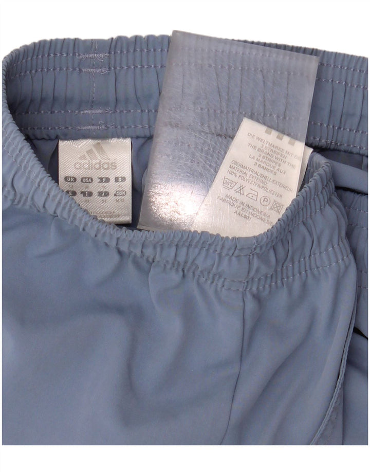 Pantaloni scurți sport Adidas pentru femei UK 12 Medium Blue Poliester
