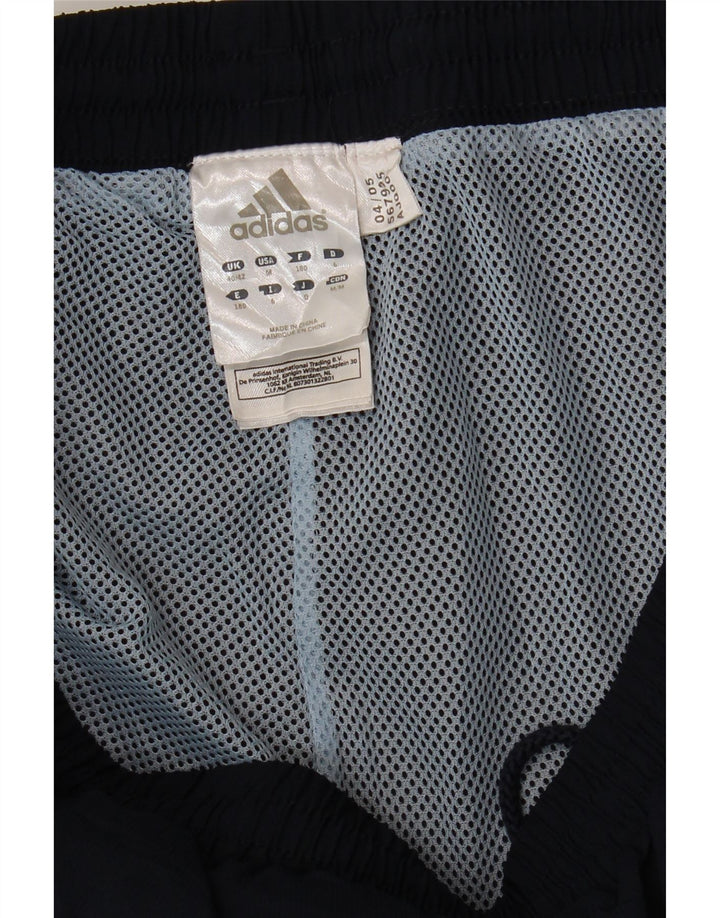 Pantaloni de trening ADIDAS pentru bărbați Marea Britanie 40/42 Poliester mediu albastru bleumarin