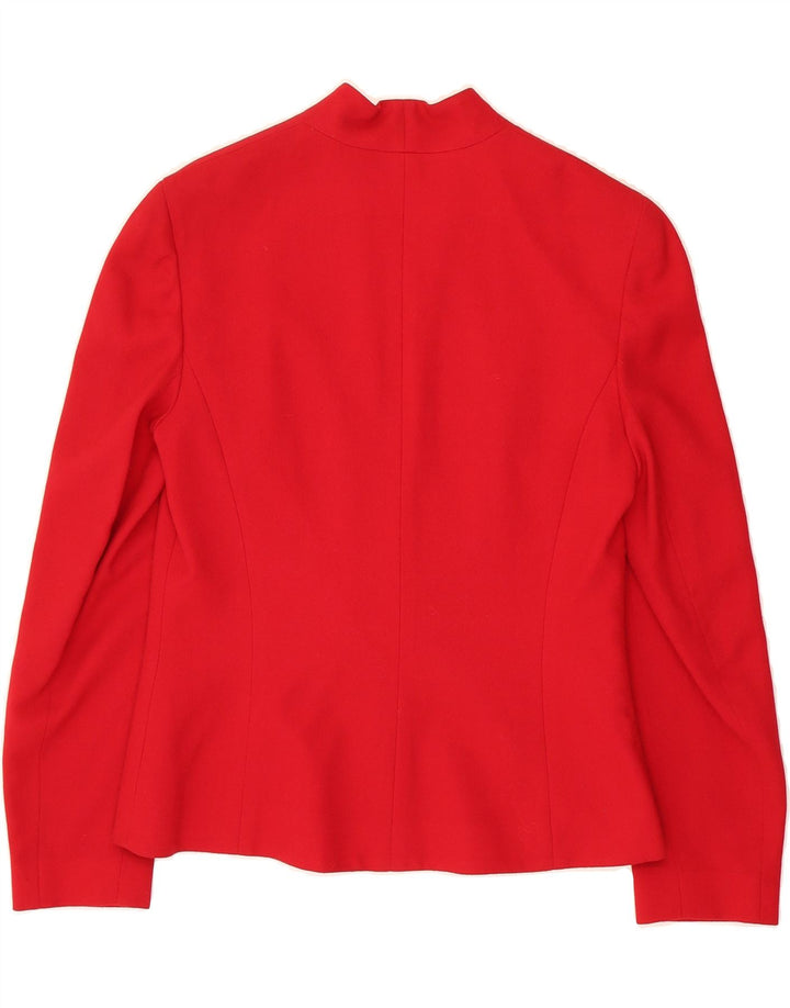 VINTAGE Womens Blazer Jacket UK 10 Small Red Wool Vintage Vintage and Second-Hand Vintage from Messina Hembry 