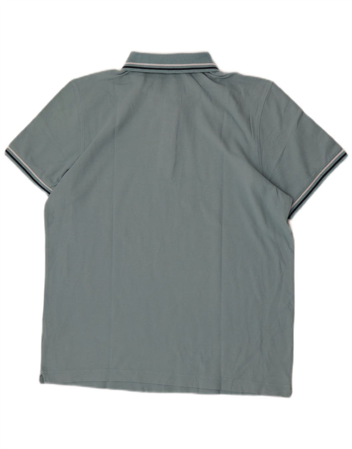 Tricou polo pentru bărbați Lotto, mare, albastru, bumbac