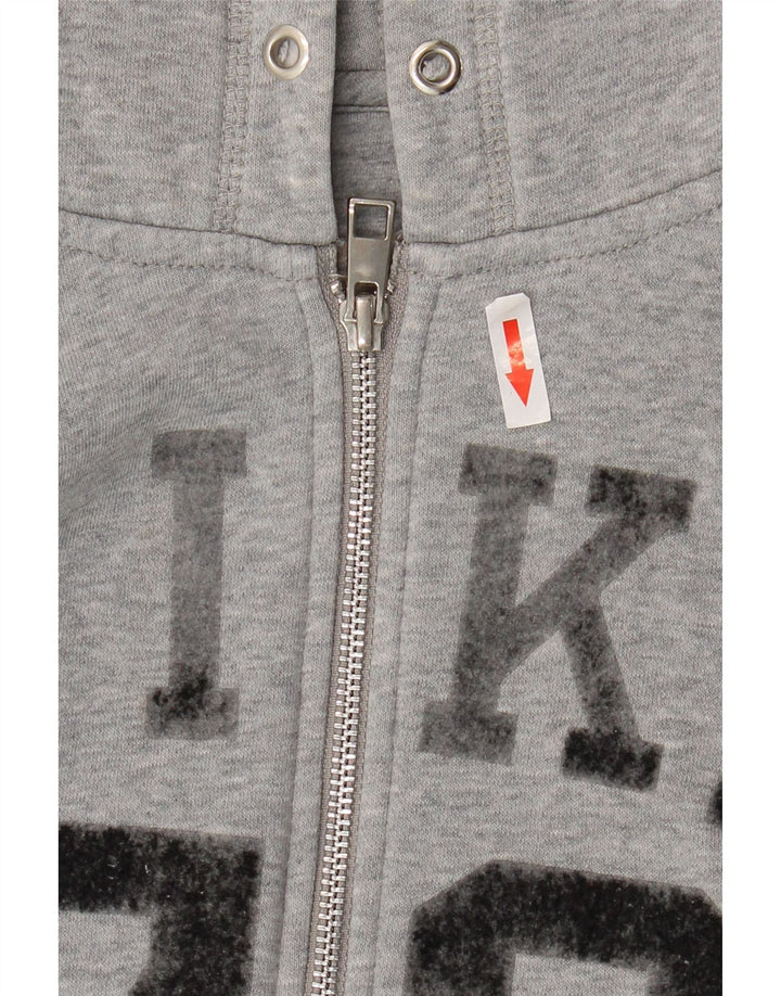 Pulover Nike Graphic Zip pentru bărbați, bumbac, gri mic