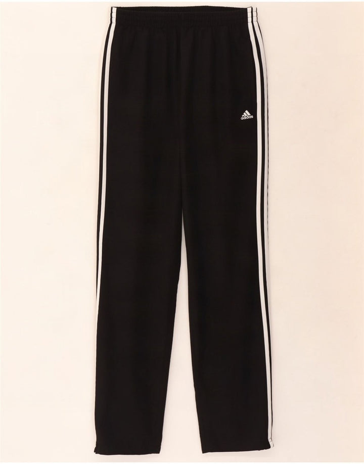 Pantaloni de trening Adidas pentru bărbați, poliester mediu negru