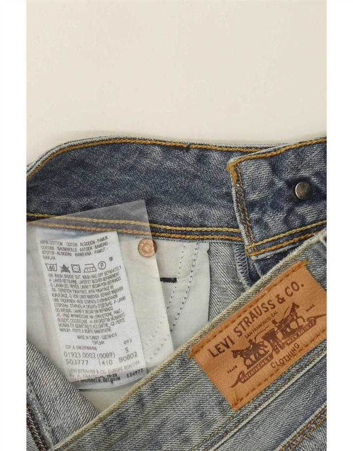 Pantaloni scurti Levi's de damă din denim mic W27 bumbac albastru