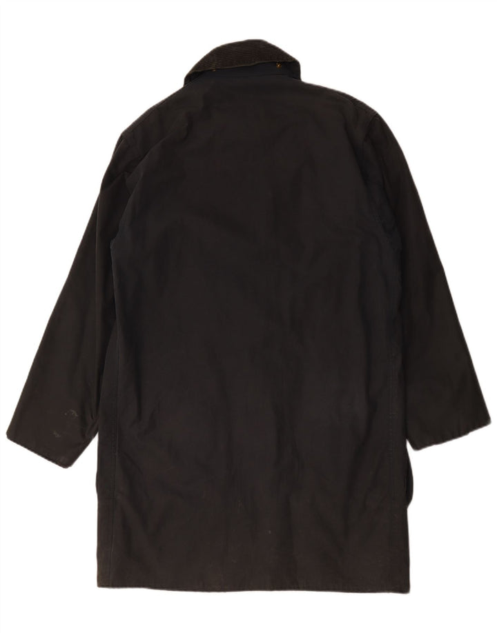 Pardesiu din bumbac cerat pentru bărbați Barbour UK 36 Mic Negru