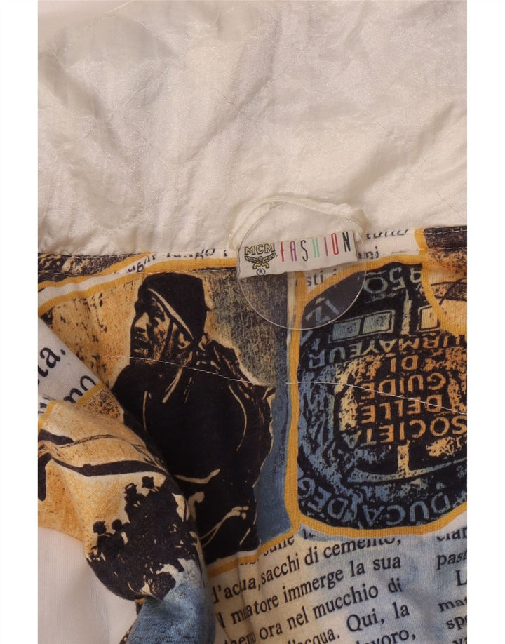 Jachetă de vânt cu glugă pentru bărbați vintage EU 36 Poliamidă albă mică