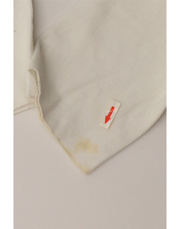 Pulover oversized cu gât rulat Zara pentru femei UK 10 Small White