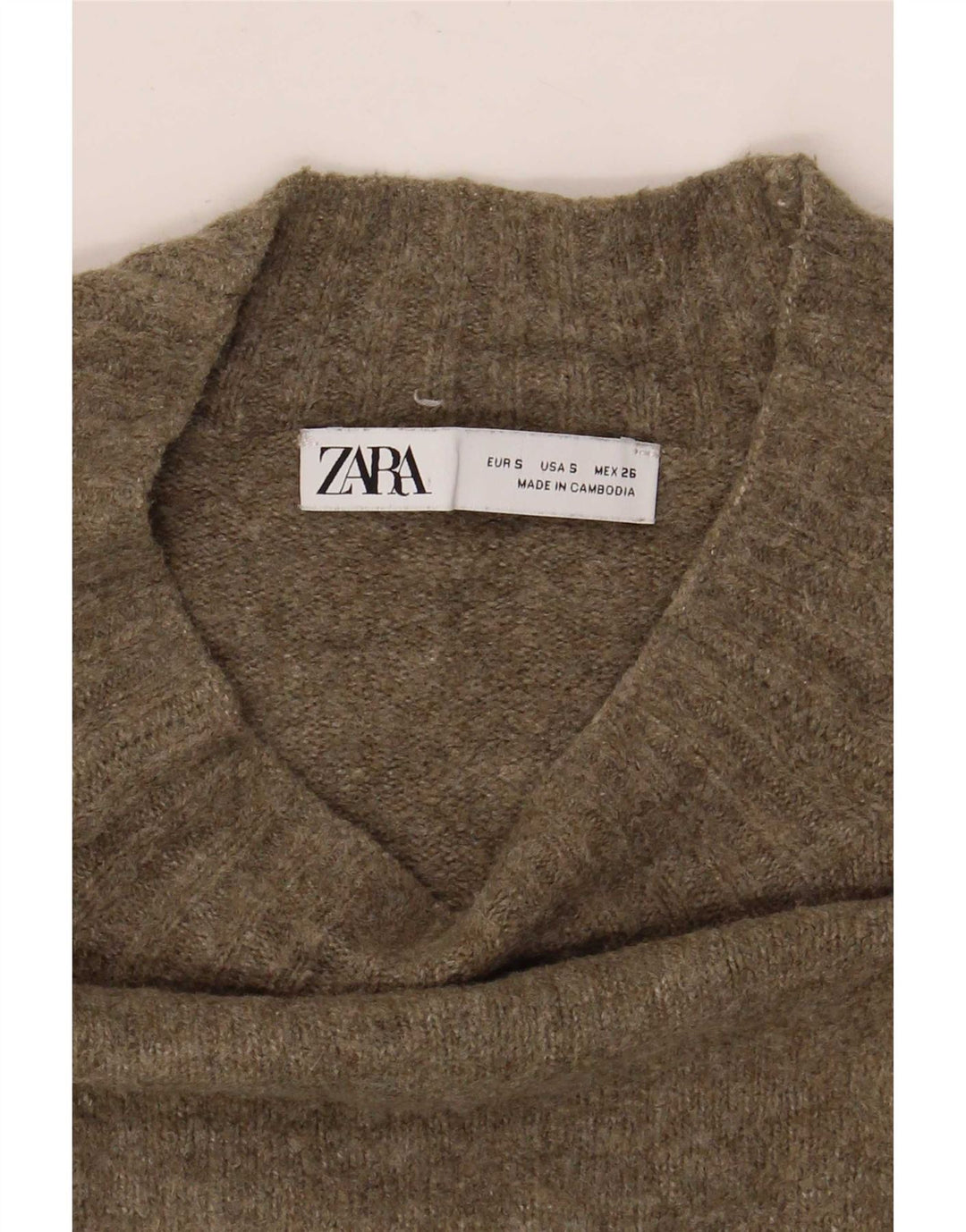 Pulover cu gât țestoasă supradimensionat pentru femei Zara UK 10 Mic verde
