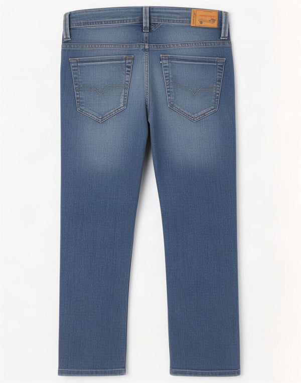 Diesel Boys Distressed Straight Jeans 15-16 ani W30 L26 Blue Bumbac