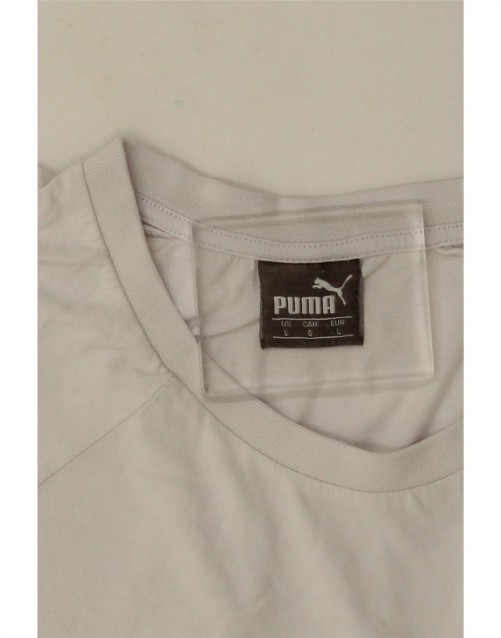 Tricou grafic Puma pentru bărbați Top Large White