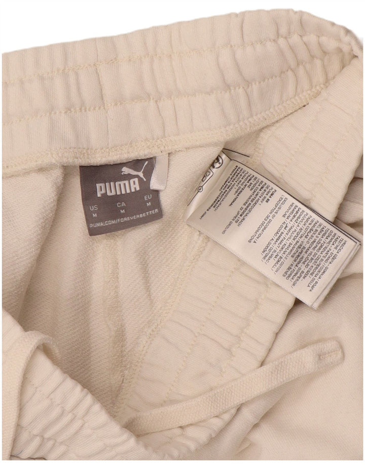 Pantaloni de trening Puma pentru femei Joggeri UK 14 Bumbac alb mediu