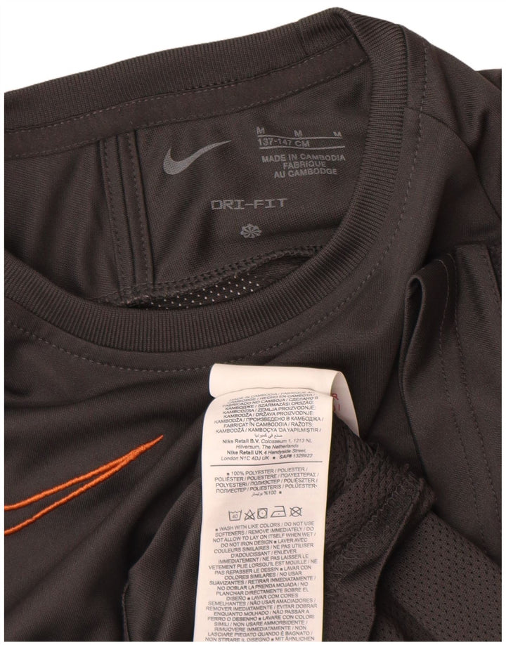 Tricou Nike Dri Fit pentru băieți Top 10-11 ani Poliester gri mediu