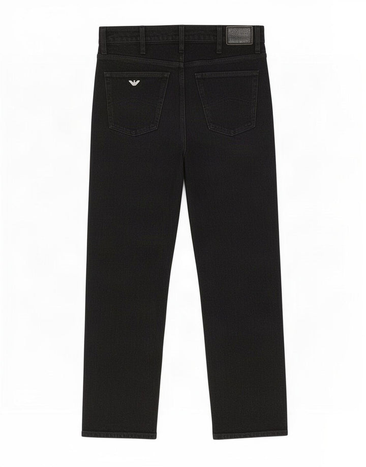 Pantaloni casual drepti pentru bărbați Armani W36 L32 Poliester negru