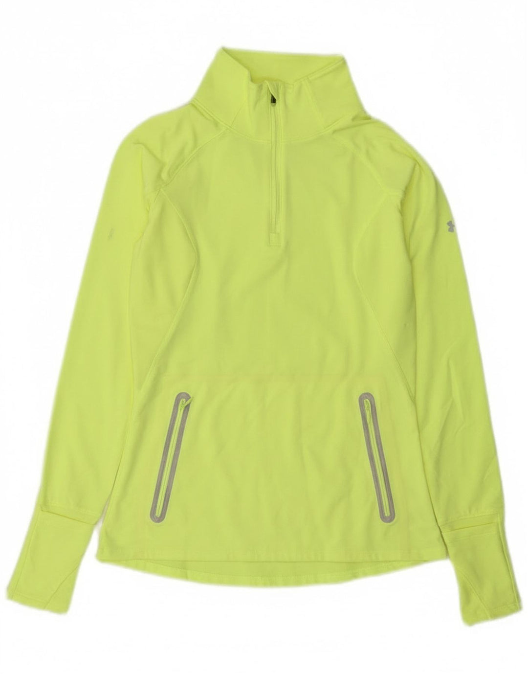 Top de trening Under Armour pentru femei Cold Gear Pullover UK 8 Small Yellow