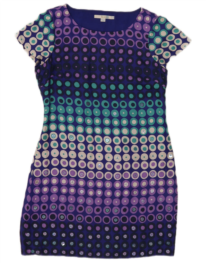 Rochie Boden pentru femei UK 12 Medium Multicolor Geometric Silk Modern