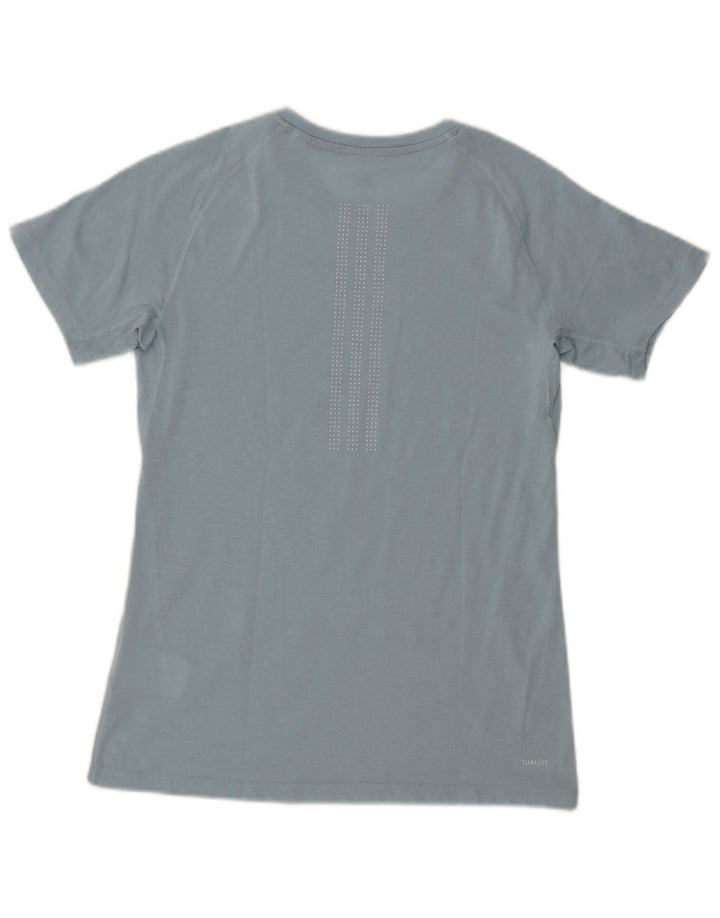 Tricou Adidas Climalite pentru bărbați Top UK 8/10 Small Blue Poliester