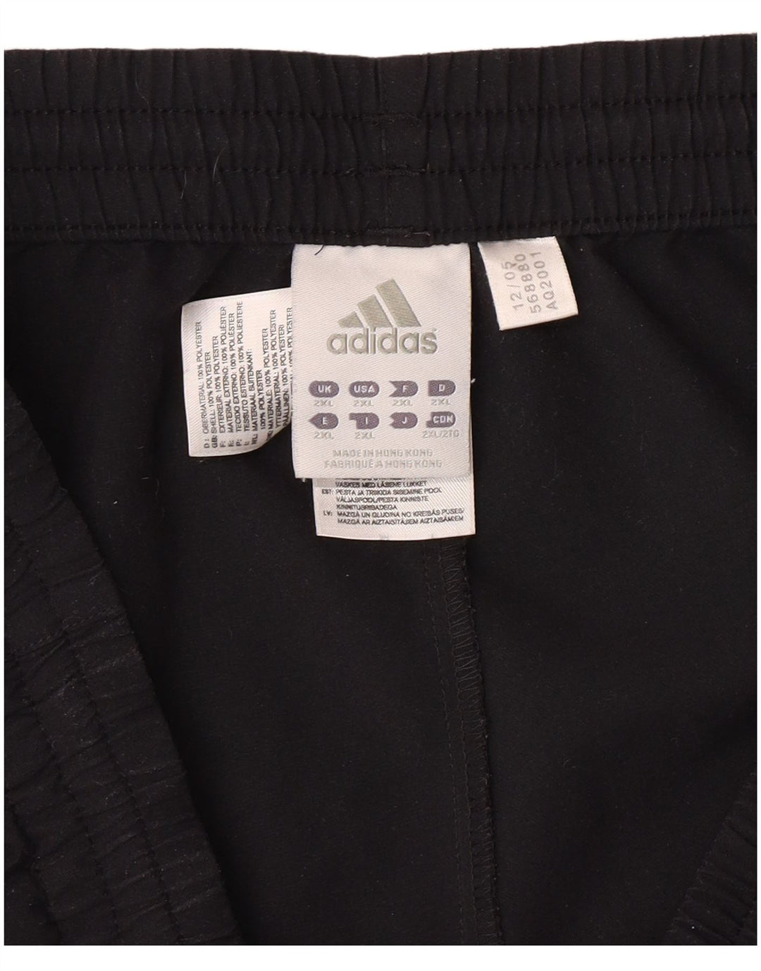 Pantaloni de trening ADIDAS pentru bărbați 2XL poliester negru
