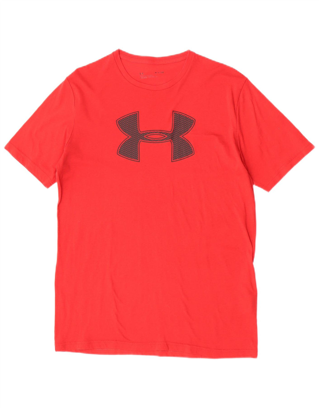 Tricou grafic pentru bărbați Under Armour Top din bumbac roșu mediu