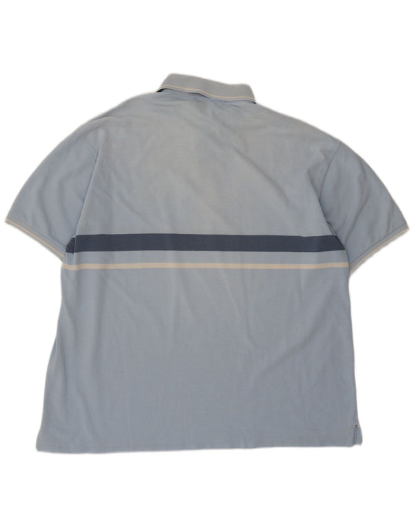 Cămașă polo Fred Perry pentru bărbați XL, bumbac cu dungi albastre